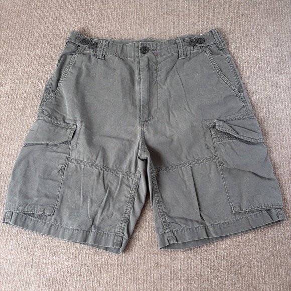 Polo Ralph Lauren Other - Polo Ralph Lauren Drill Khaki Gray Cargo Shorts Men's Size 31 EUC